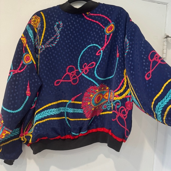 Colorful and oversized vintage zip jacket - Picture 5 of 8